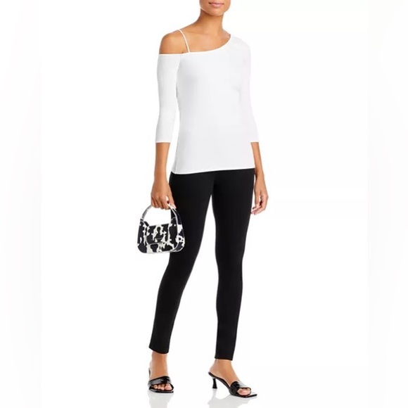 THEORY women’s black Shawn C Fixture Ponte Leggings size medium - Picture 8 of 13